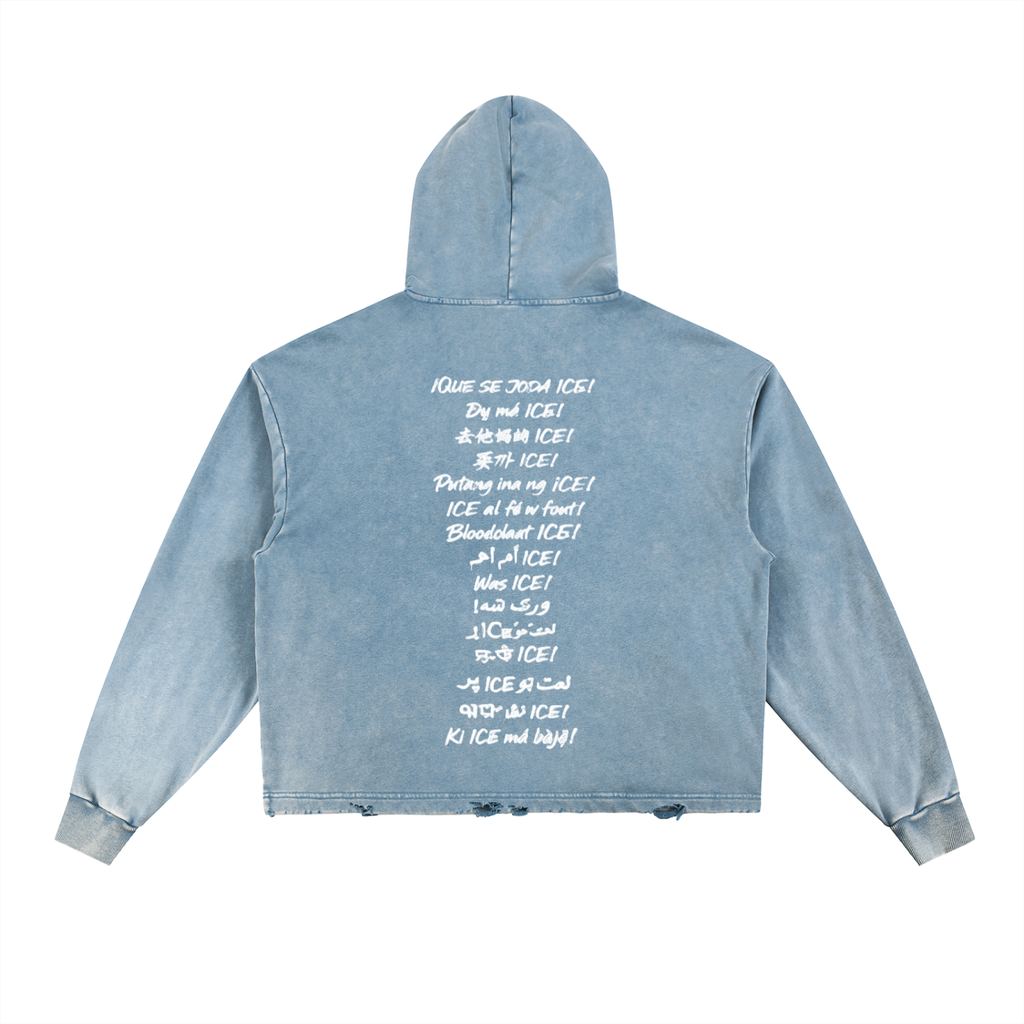 FUCK ICE! Vintage Hoodie