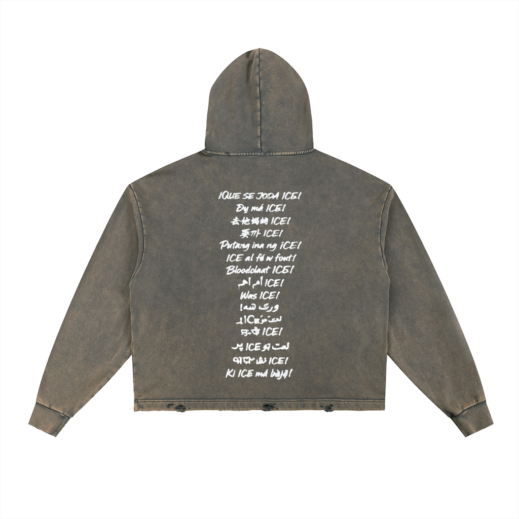 FUCK ICE! Vintage Hoodie