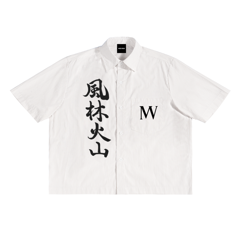 Fūrinkazan Oversized Stripe Boxy Shirt