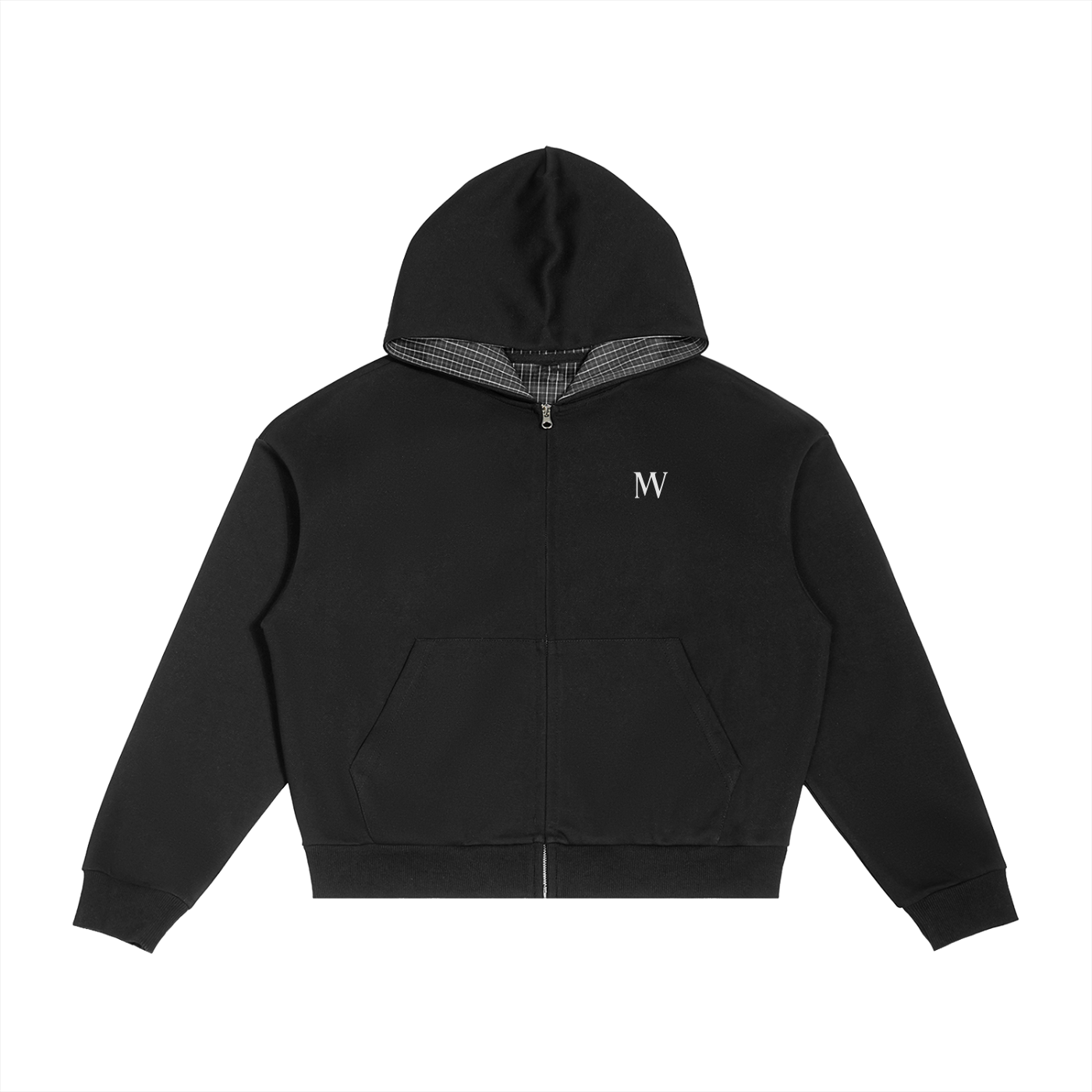 Mary In Midnight Boxy Zip Hoodie